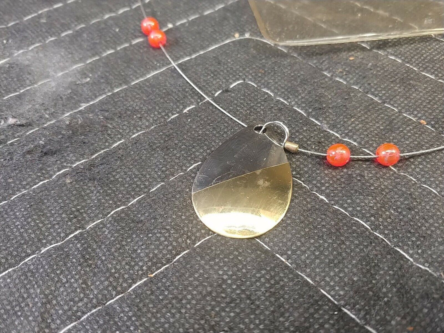 Vintage Luhr Jensen 4 SILVER/BRASS Spinner Lure. RARE