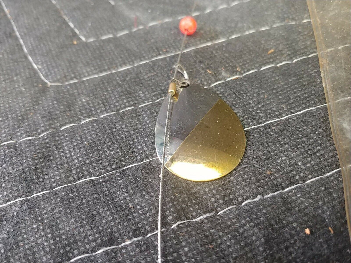 Vintage Luhr Jensen 4 SILVER/BRASS Spinner Lure. RARE