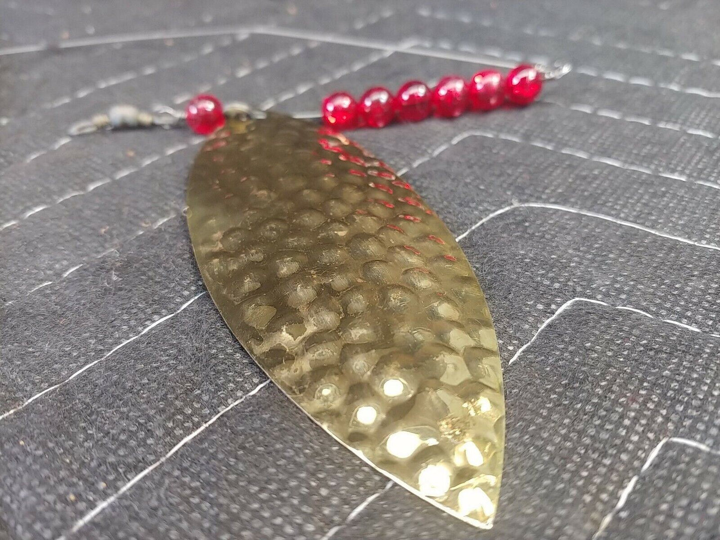 1920s Dave Davis Brass Spinner Lure # 10 in Original Envelope Los Angeles
