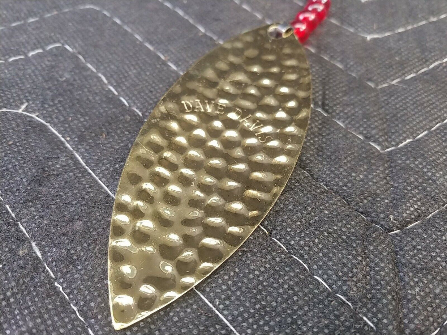 Vintage Dave Davis Trolling Spinners Lot Of 2 #10 Fishing Lures Brass