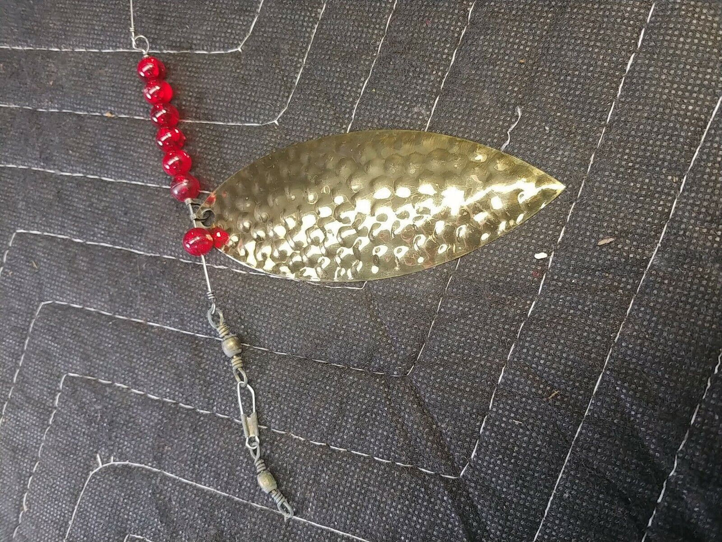 Vintage Dave Davis Trolling Spinners Lot Of 2 #10 Fishing Lures Brass