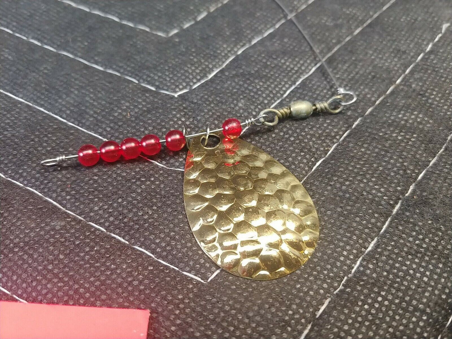 Vintage Dave Davis Trolling Spinners Lot Of 2 #10 Fishing Lures Brass