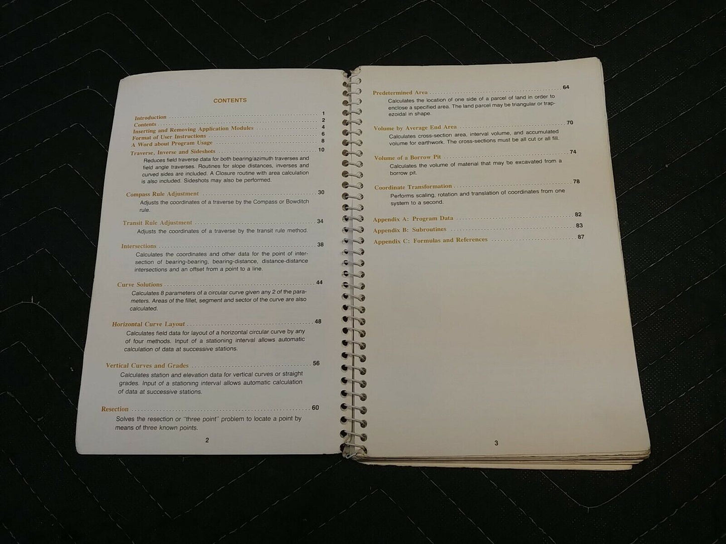 Hewlett-Packard HP-41C Application Pac / Surveying Pac Box, Manual & Papers Only