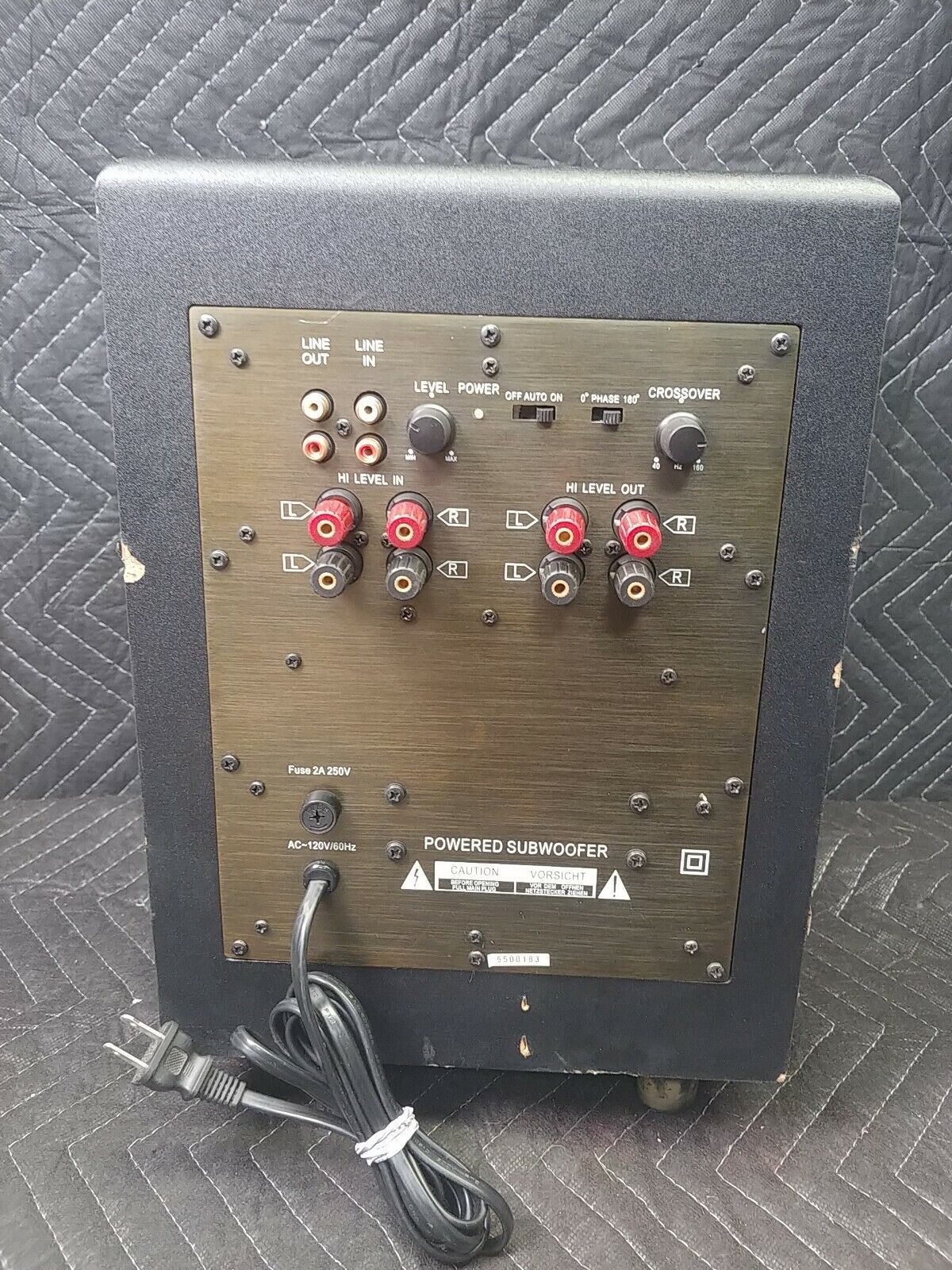 MTS: Millennium Theater Systems Compact Powered Active Subwoofer 8" 100 W