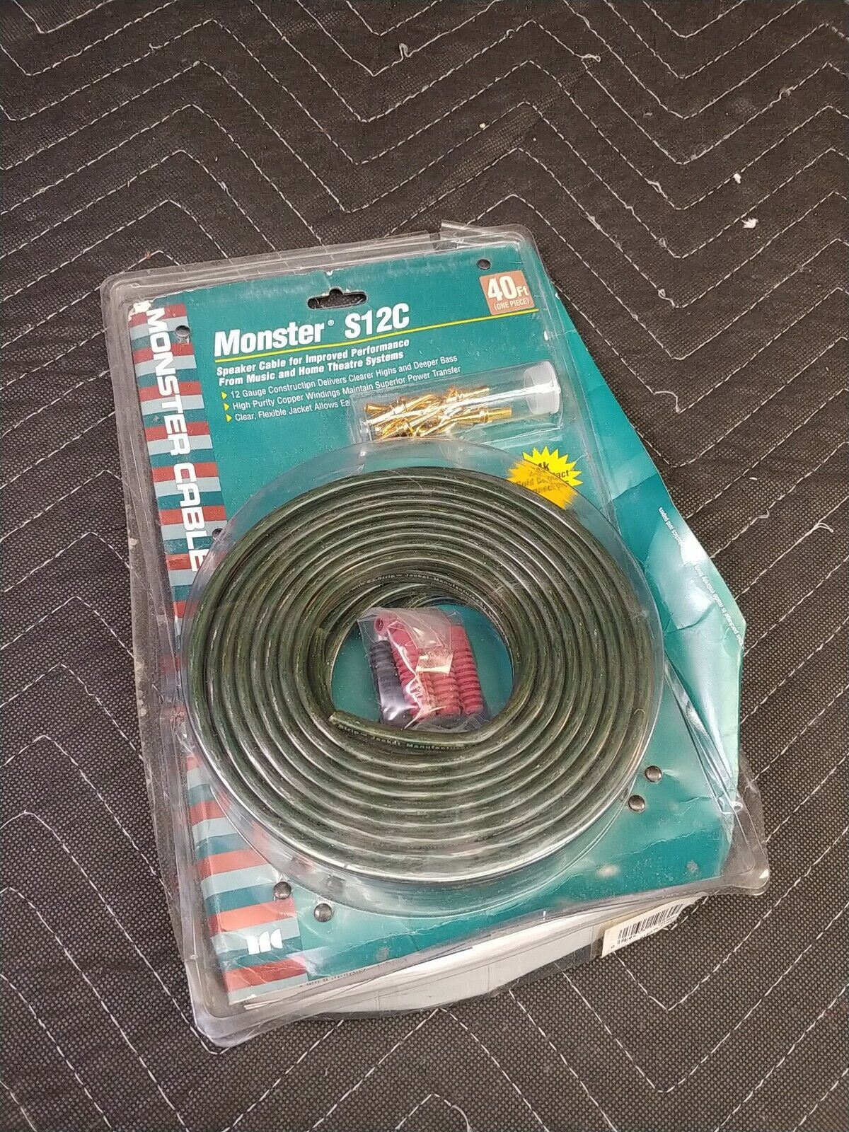 MONSTER CABLE S12C 40ft 12ga Improved Performance Speaker Cable