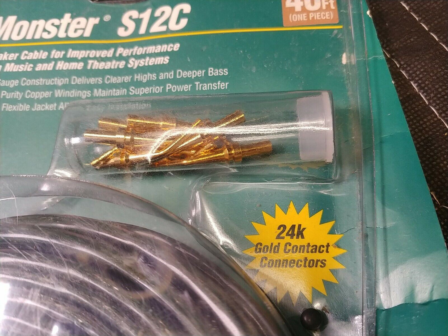 MONSTER CABLE S12C 40ft 12ga Improved Performance Speaker Cable