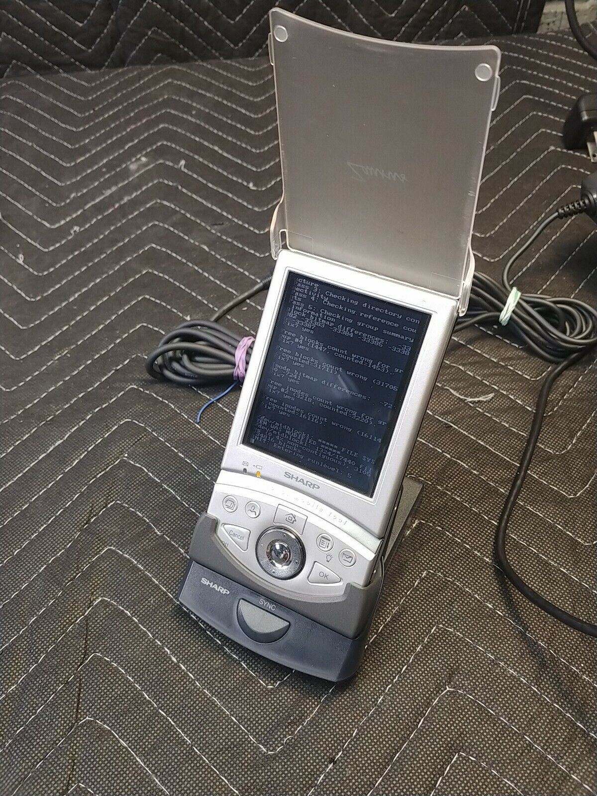 Sharp Zaurus SL-5500 PDA w/ accessories in original box - WORKING