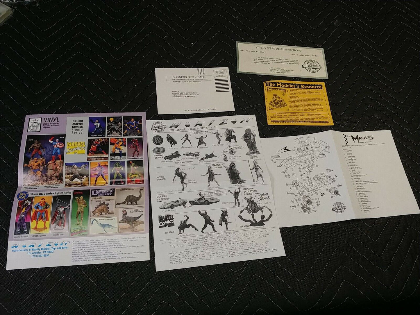 Vintage 1995 Horizon Solid Model Orig Speed Racer Mach 5 Solid Model Kit 1/24