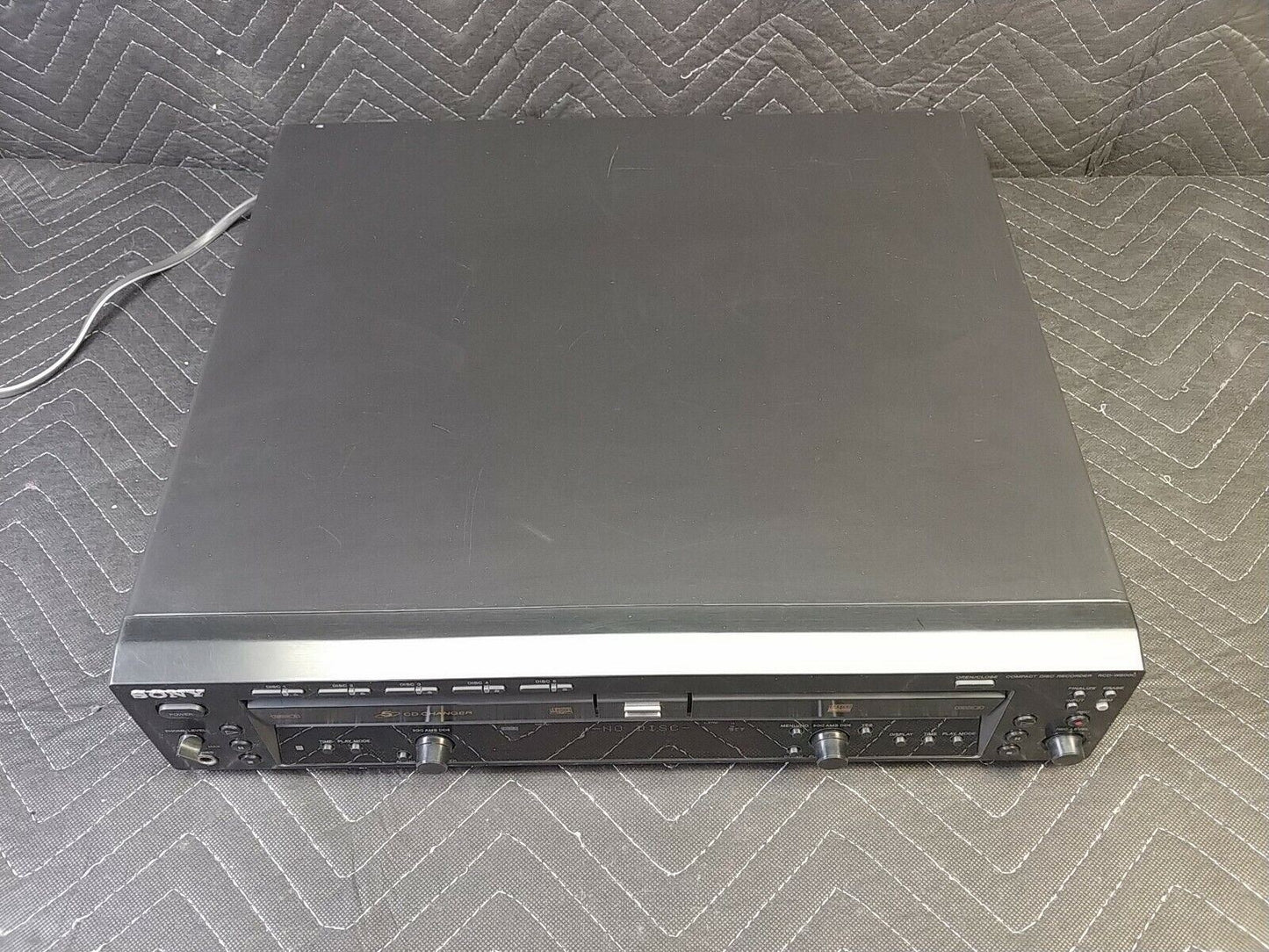 Sony RCD-W500C 5 CD Changer/CD Dubbing Recorder - Lenses Cleaned Tested Working