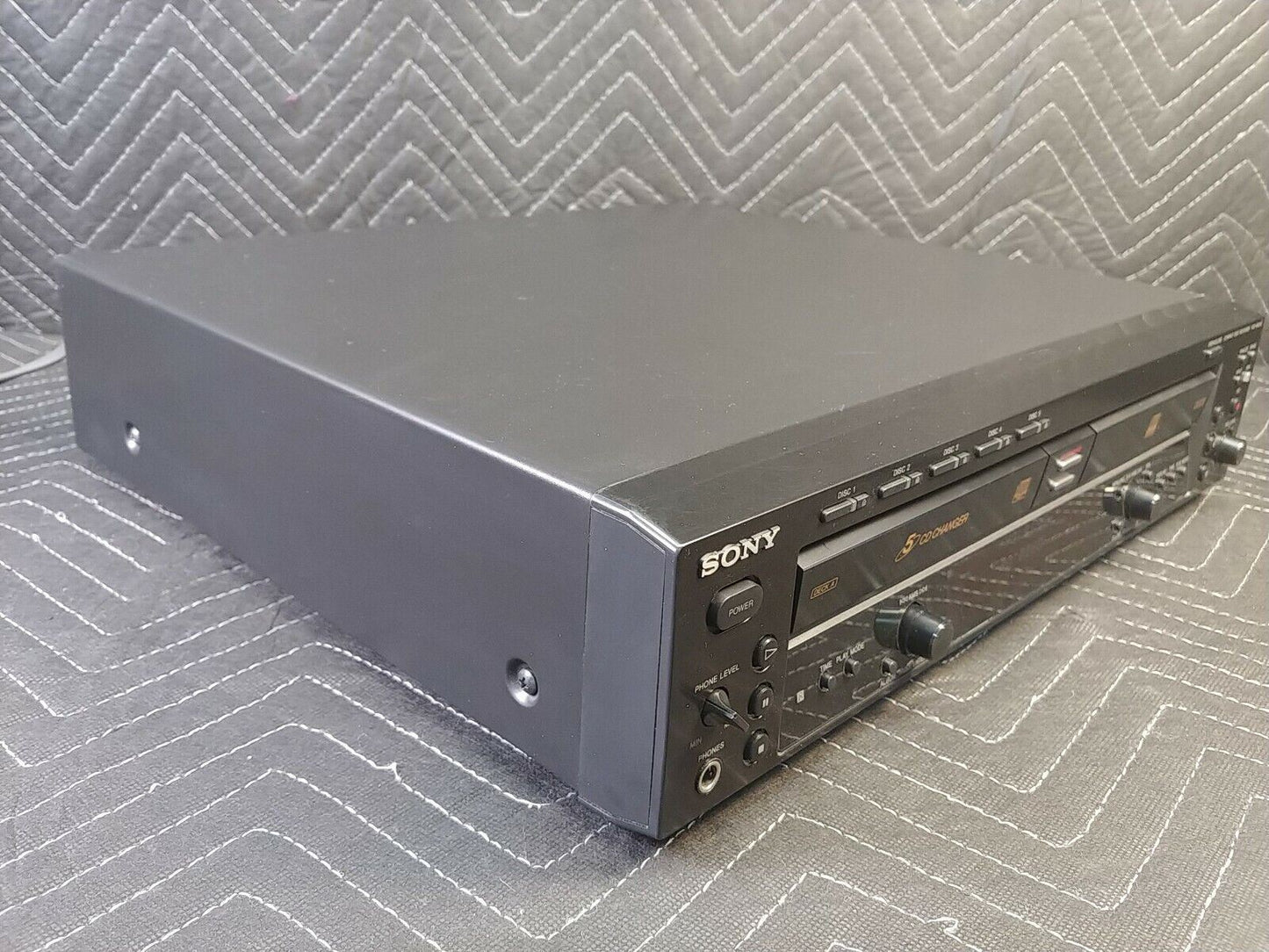 Sony RCD-W500C 5 CD Changer/CD Dubbing Recorder - Lenses Cleaned Tested Working