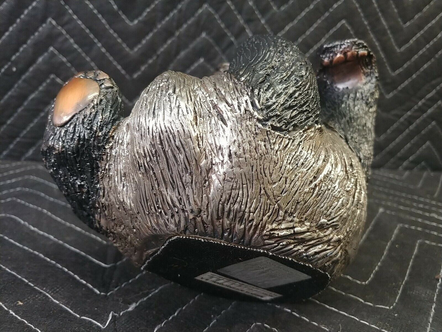 D'ARGENTA SCULPTURE ~ Silver Panda Bear w/ Bamboo Vintage - International Vtg