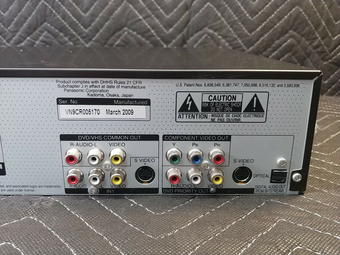 Panasonic DMR-EZ48V DVD/VCR Combo Player VHS DVD Recorder HDMI 1080p *SERVICED*