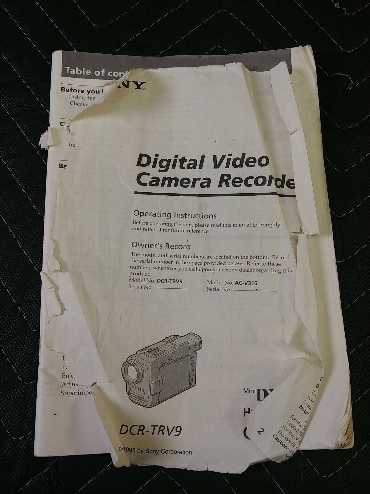 SONY DCR-TRV9 Mini DV Handycam Video Camera Camcorder