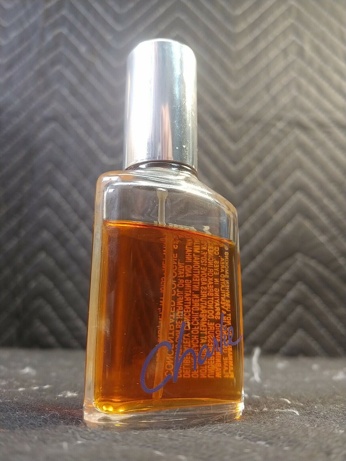 1980s Vintage Charlie Revlon Cologne Bottle 2 fluid ounces