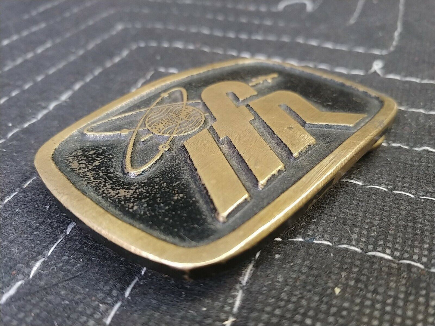 Vintage  Dynabuckle Provo Utah Solid Brass Belt Buckle Dyna IFR