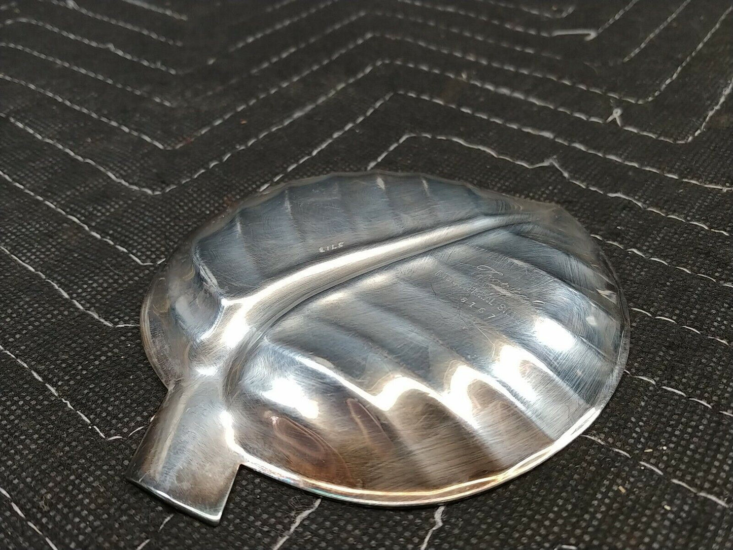 Vintage International Silver Company Leaf Tray 4-3/4" x 4” MCM