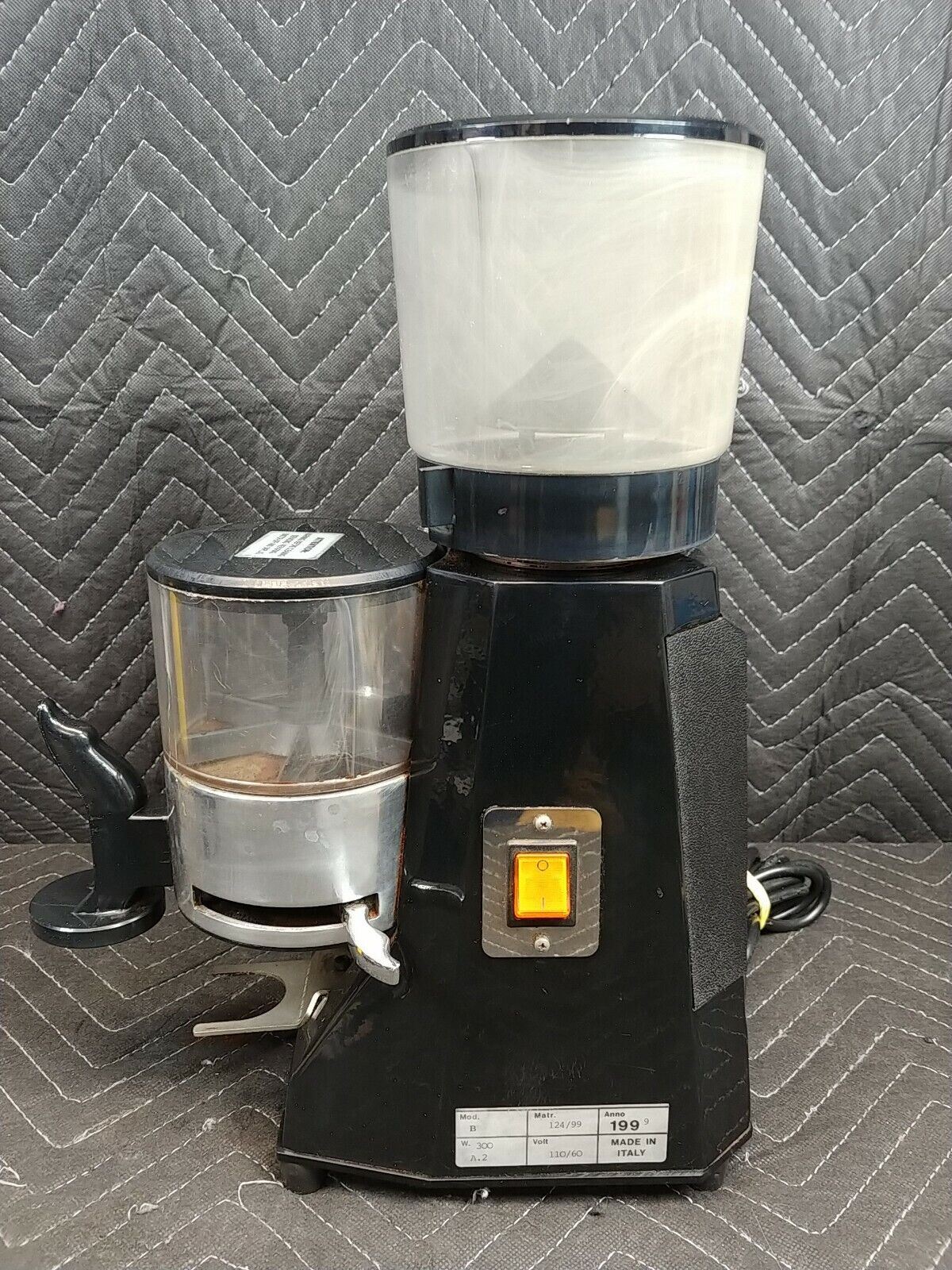 Bezzera Pasquini Espresso Moka Burr Grinder with Adjustable Doser