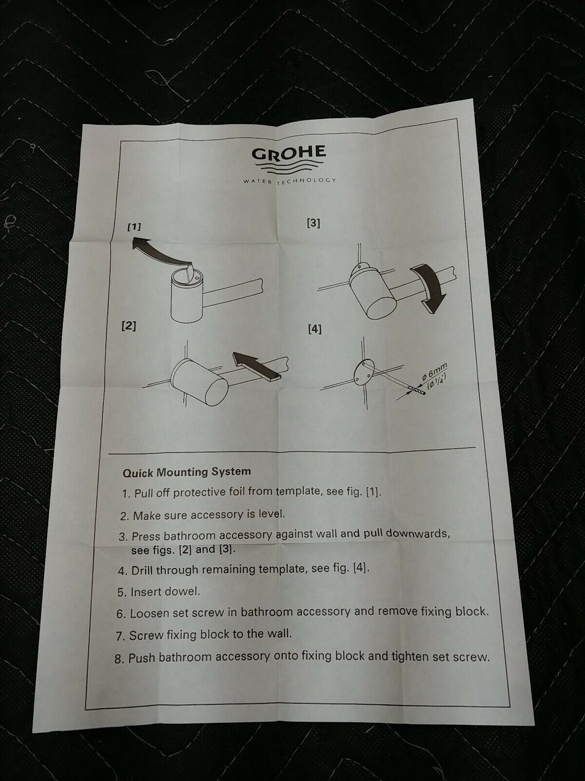 Grohe 40 047 IRO Chrome 8" Wall Mounted Towel Ring