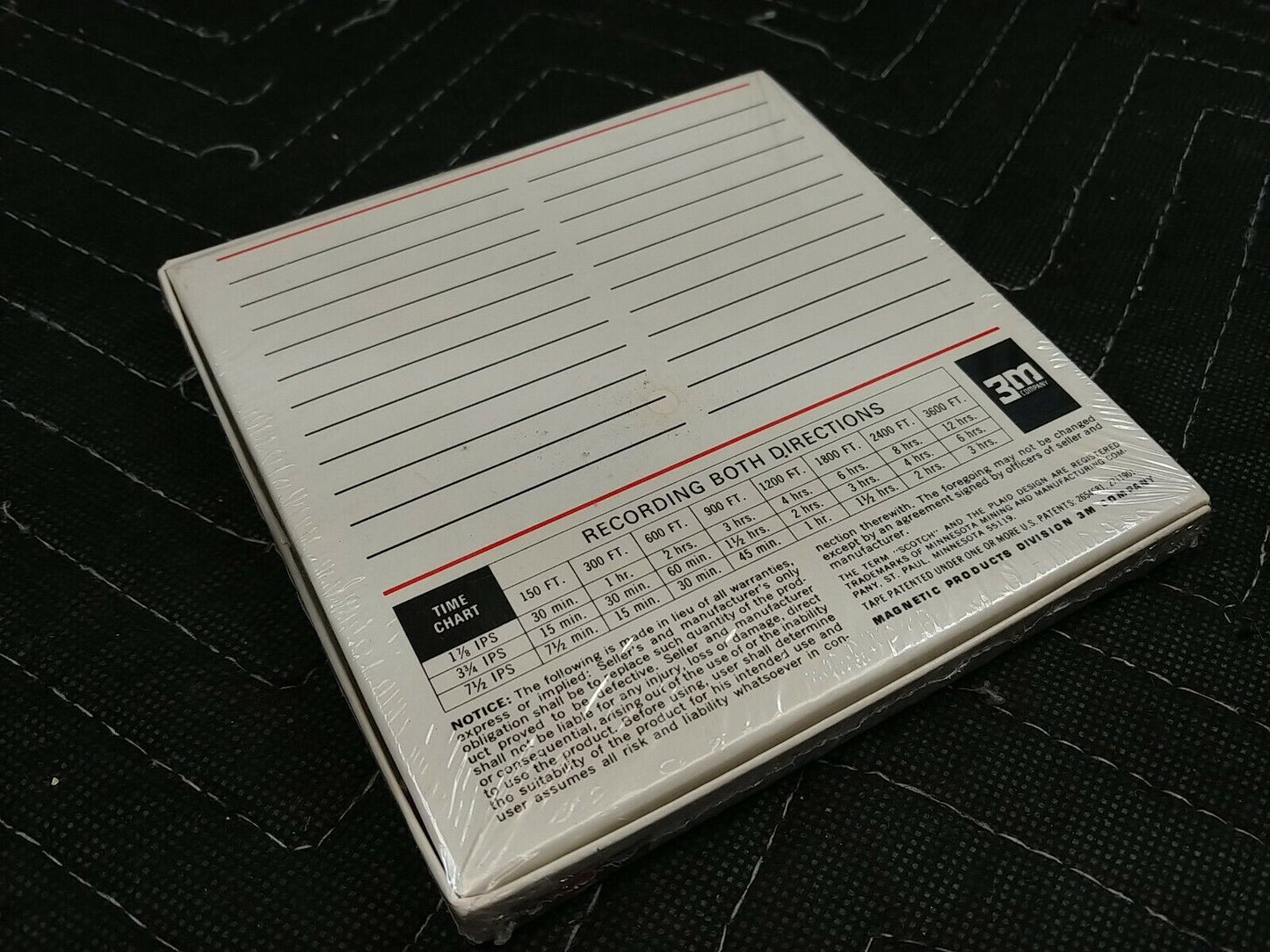 3M Scotch Magnetic Tape Low Print 131 1/4"x600ft. 5"Reel