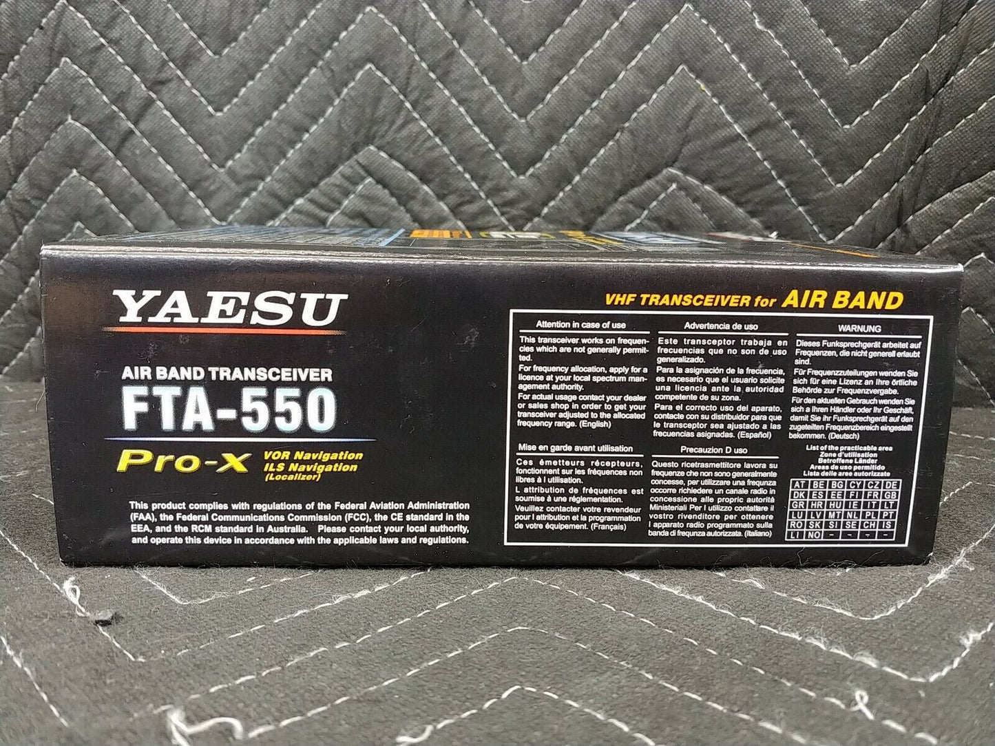 Yaesu FTA550 Air Band Handheld VHF Transceiver - VOR ILS Localizer