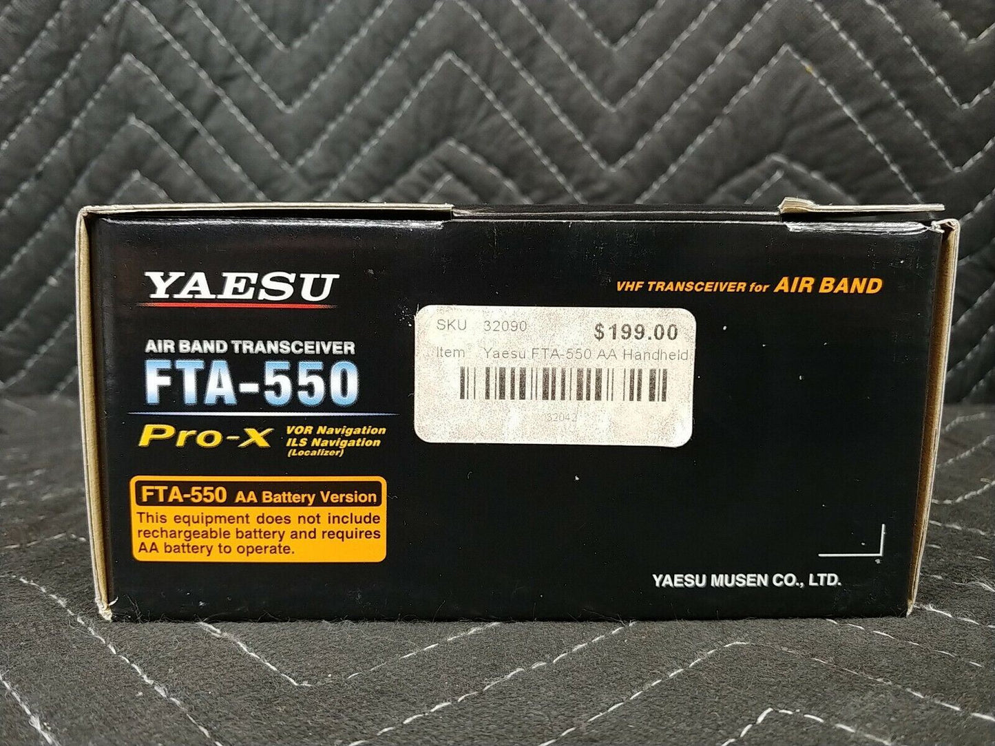Yaesu FTA550 Air Band Handheld VHF Transceiver - VOR ILS Localizer