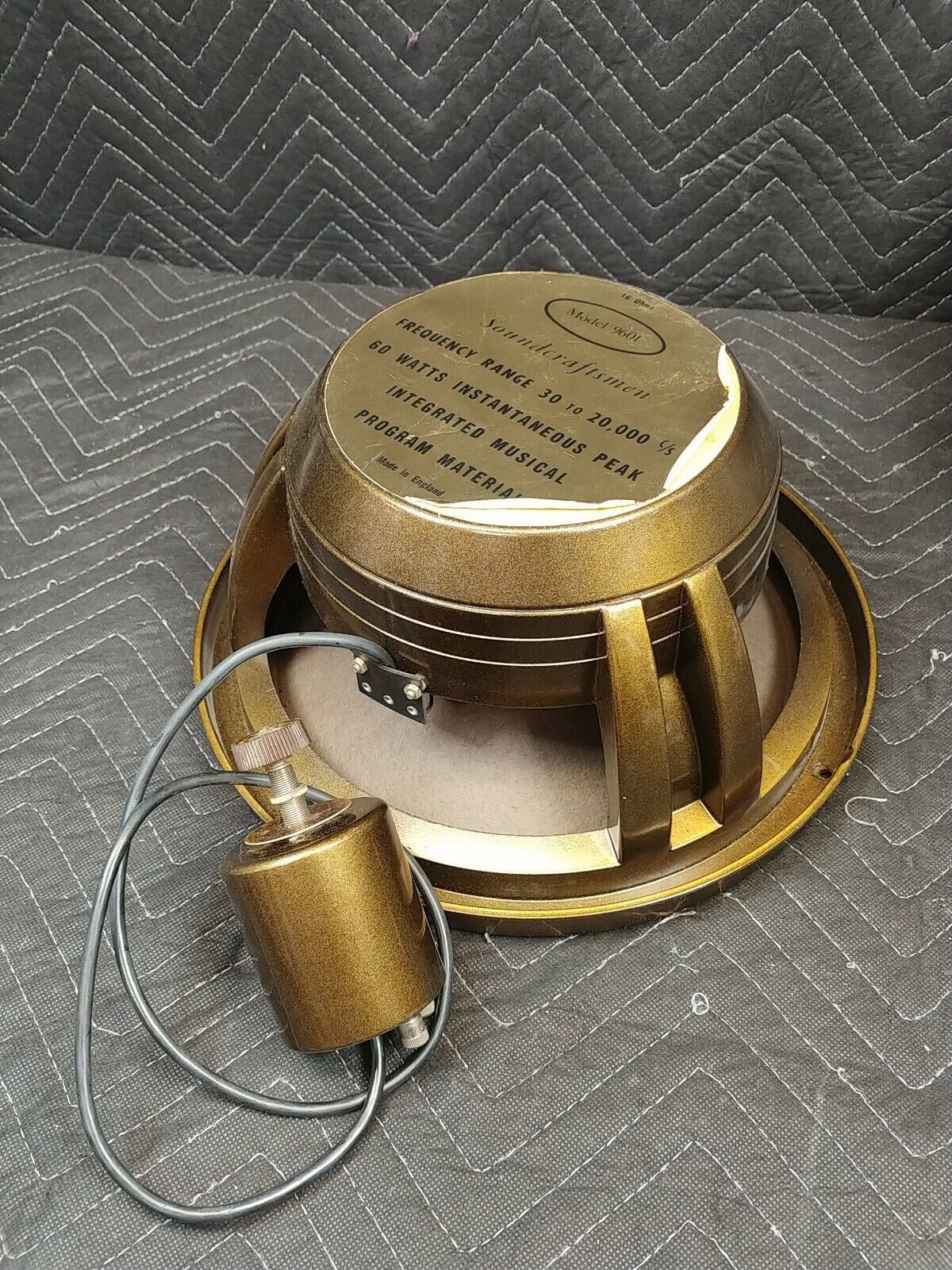 Soundcraftsmen by Goodmans Model 9601 12" coaxial Speaker 16 ohm England