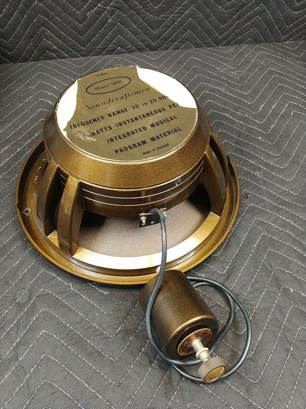 Soundcraftsmen by Goodmans Model 9601 12" coaxial Speaker 16 ohm England