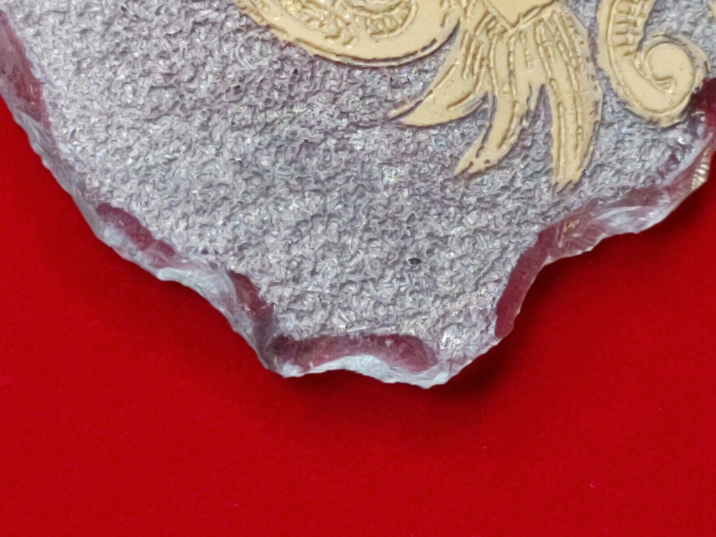 Bruber - Madonna & Child, Chiseled Crystal, Painted Gold Platinum Murano Venice