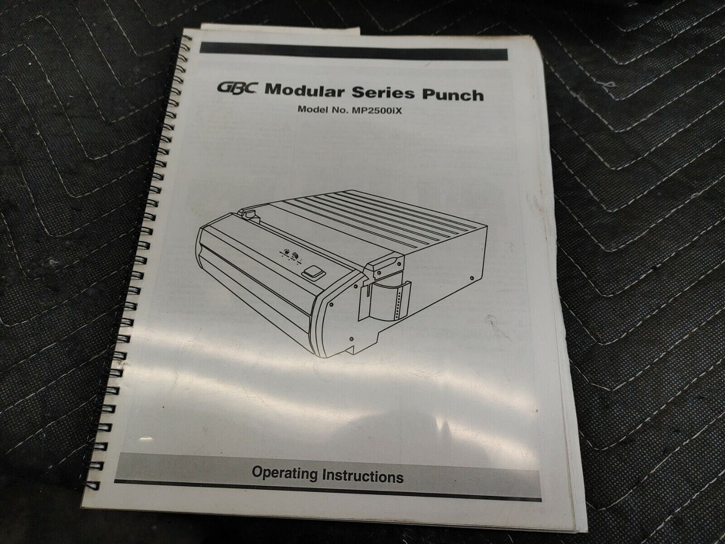 GBC MP2500ix Modular Interchangeable Die Punch + Pedal Tested Works