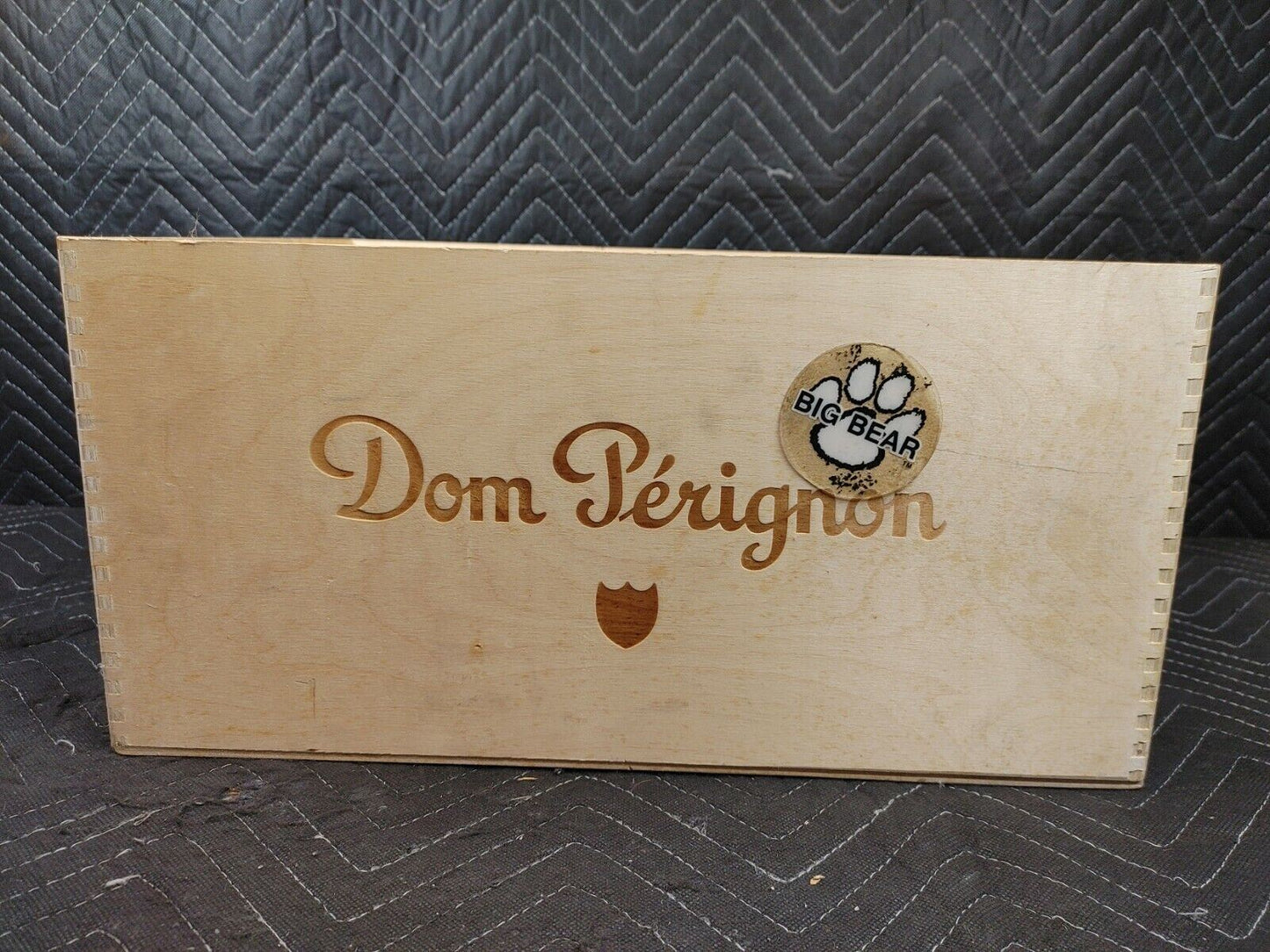 Vntg Dom Pérignon empty Wood Champagne Box Crate