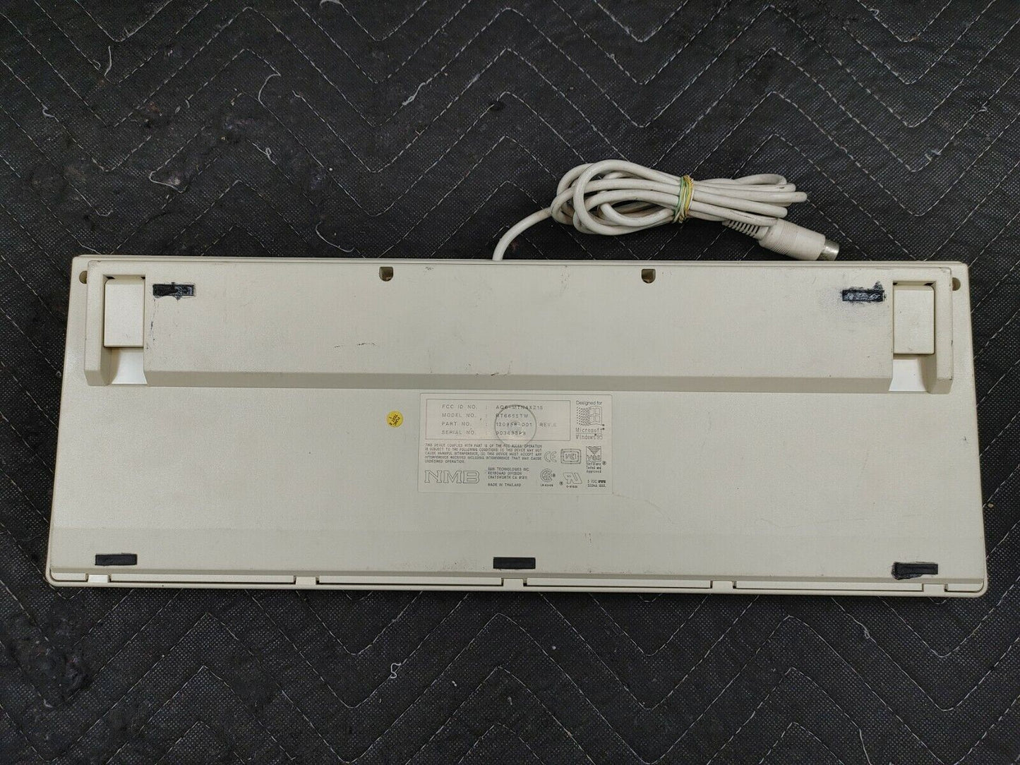 Vintage NMB Keyboard RT6655TW Designed for Windows 95 AT Connector