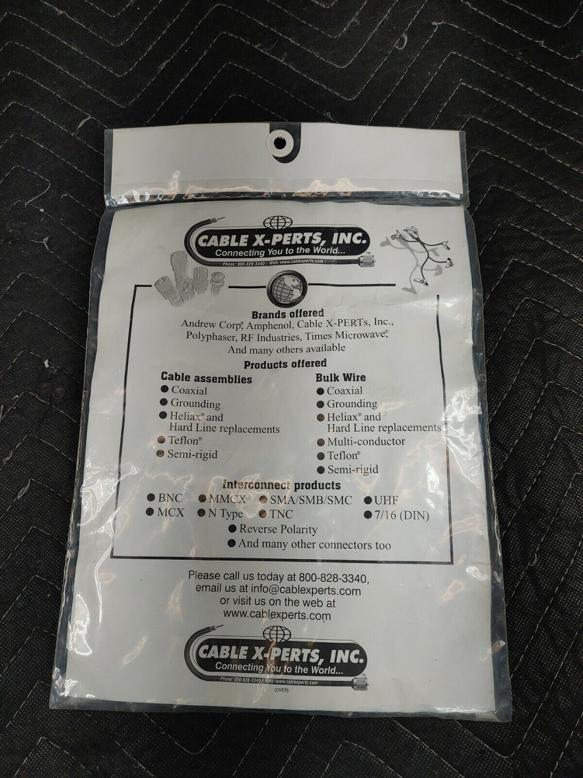 Cable X-Perts 3' foot CXPO8XC (RG8X-MINI) N Type Male Connectors both ends.