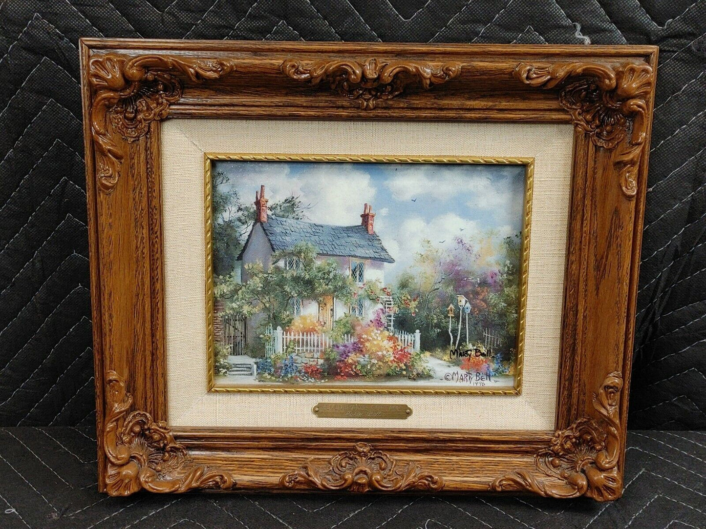 Marty Bell “Remembrance Cottage” Singed By Artist - 1996