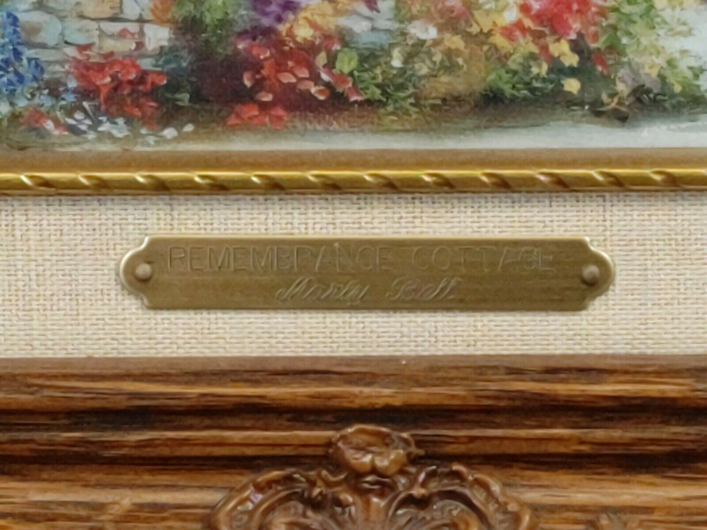 Marty Bell “Remembrance Cottage” Singed By Artist - 1996