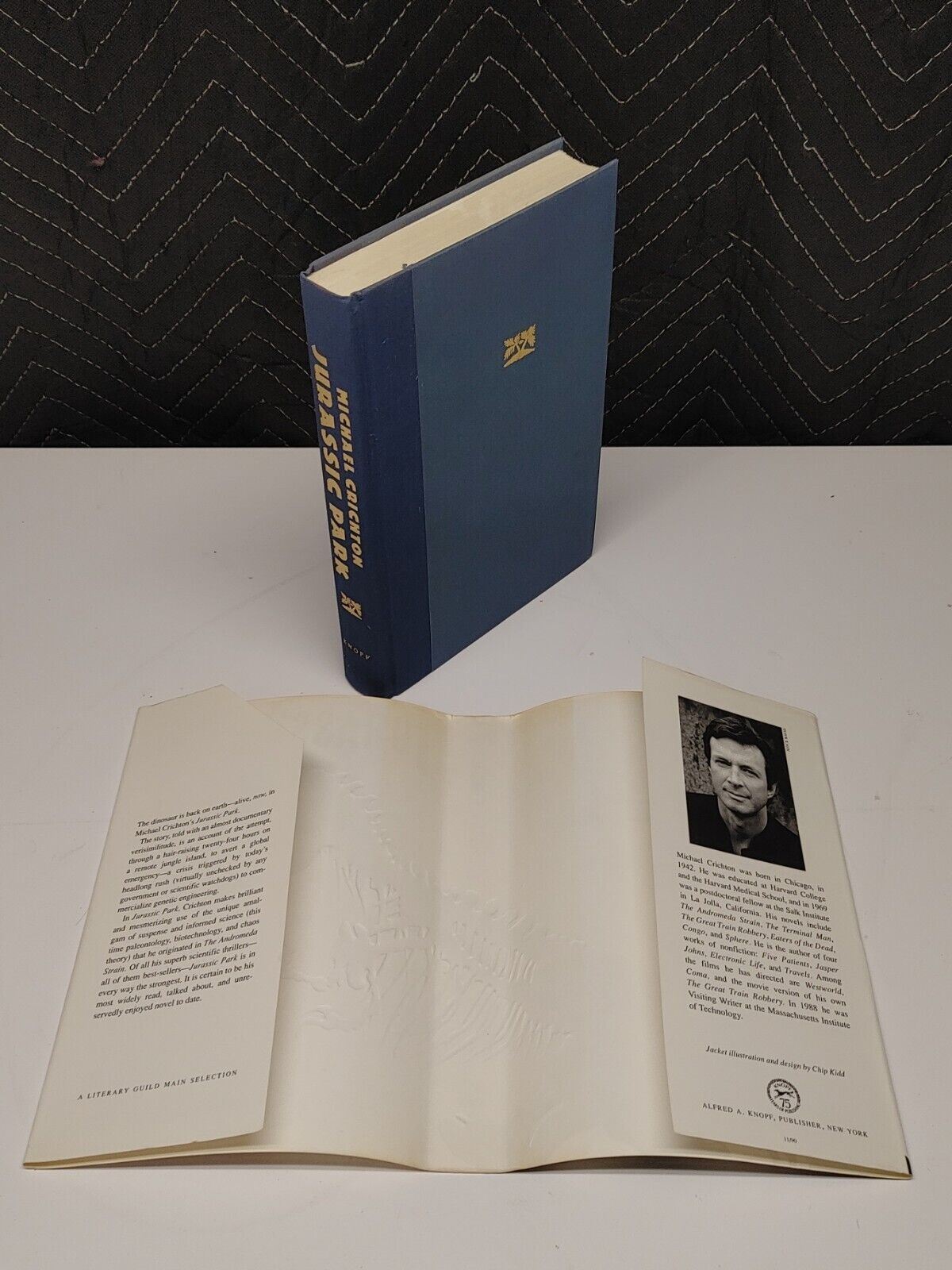 Michael Crichton JURASSIC PARK 1990 First Trade Edition 1st Printing Hardcover