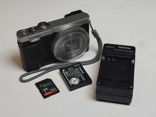 Panasonic Lumix DMC-ZS50S 12.1 MP Digital Camera - Silver w/ Battery & Charger