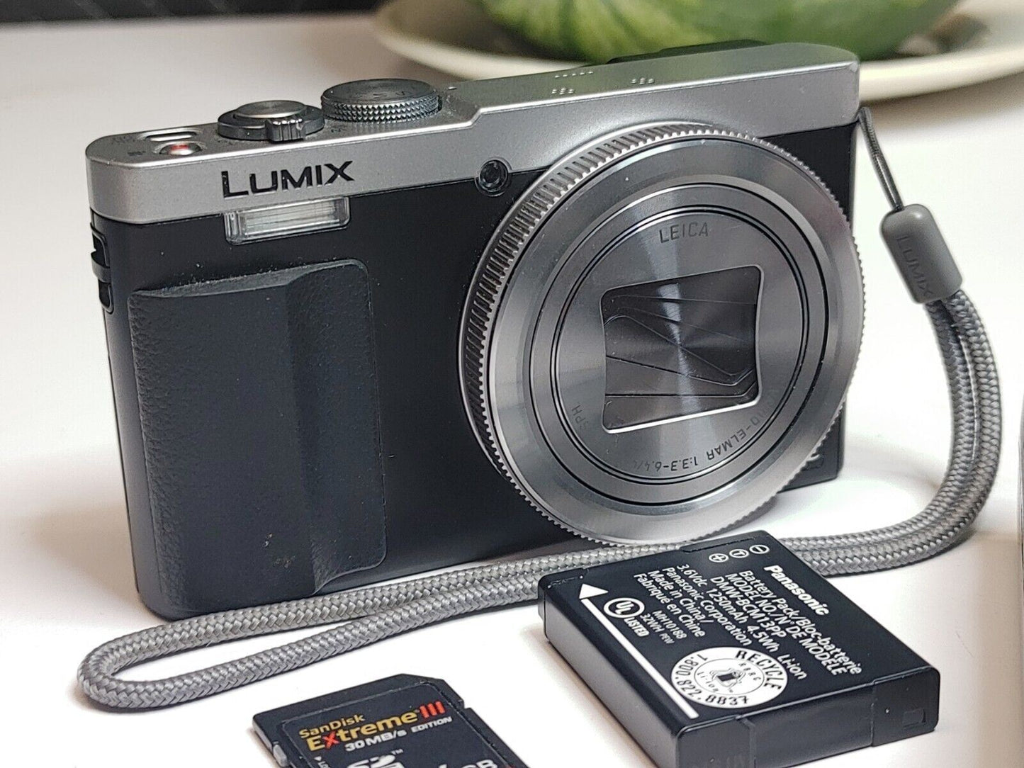 Panasonic Lumix DMC-ZS50S 12.1 MP Digital Camera - Silver w/ Battery & Charger