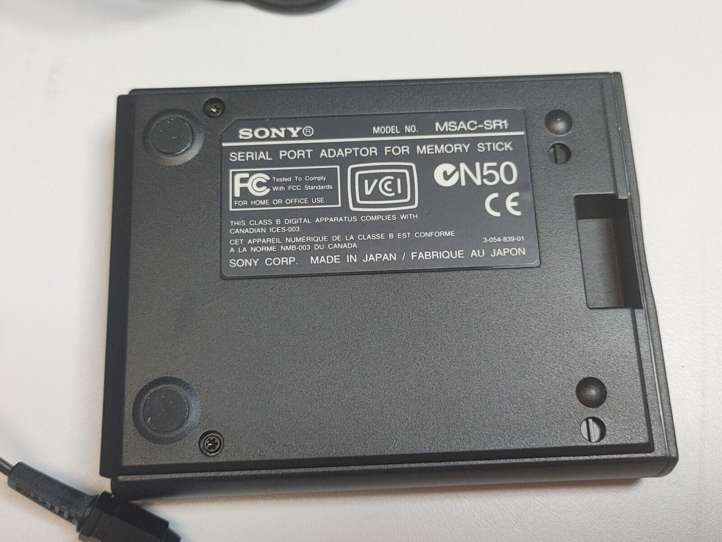Sony Serial Port Adapter for Memory Stick (MSAC-SR1) With Power Supply And Cable