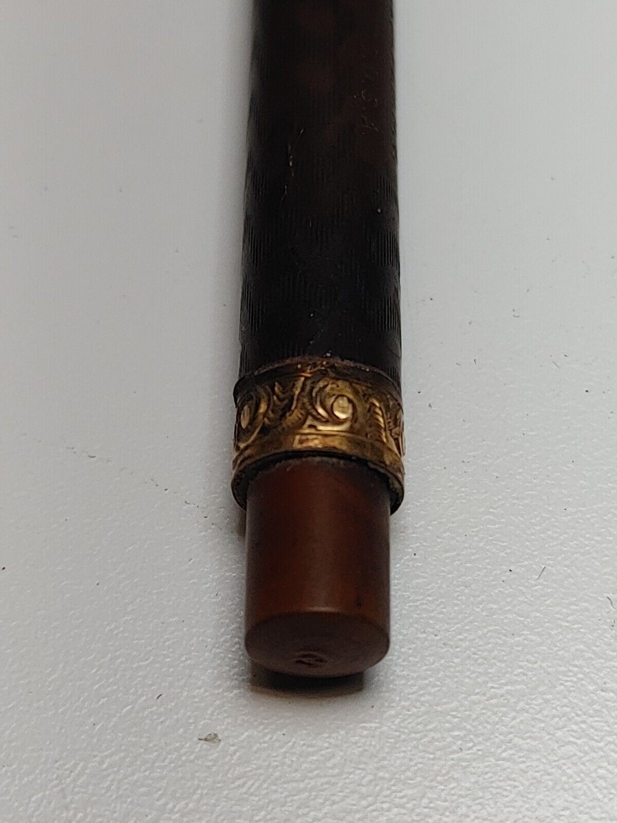 Antique Waterman Ideal Clip Cap Fountain Pen Brown Plastic, 1899 Patent Date