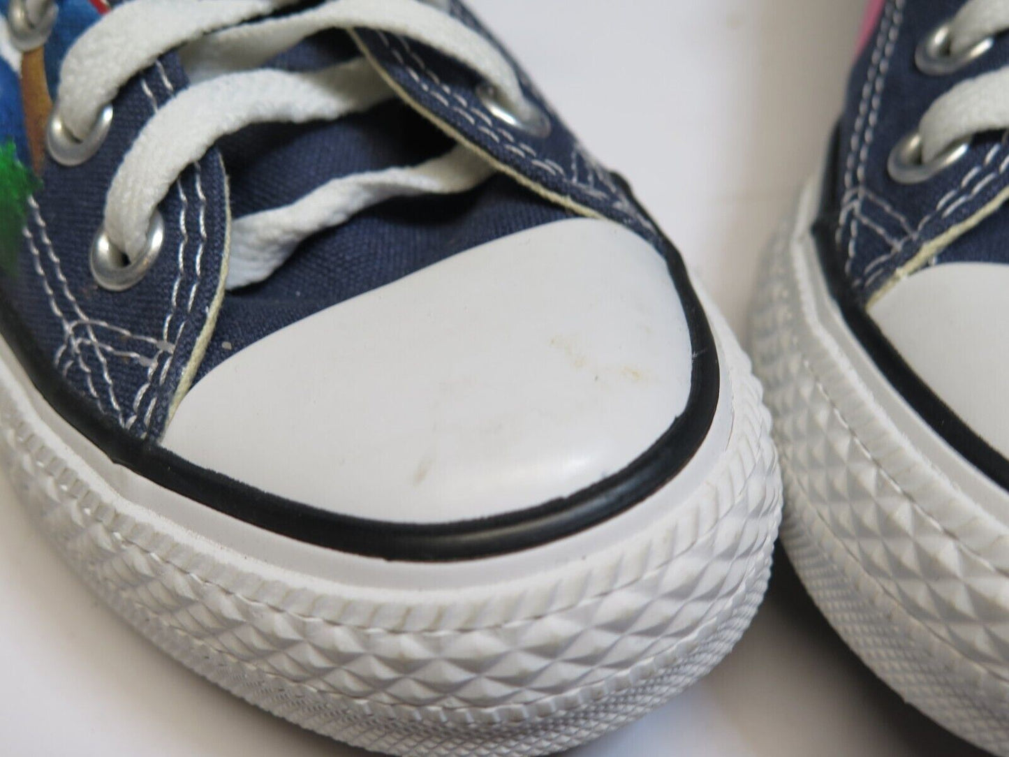 Shark Attack Converse Sneakers Men's 5 (Women's 7) - Hang Loose Flamingo