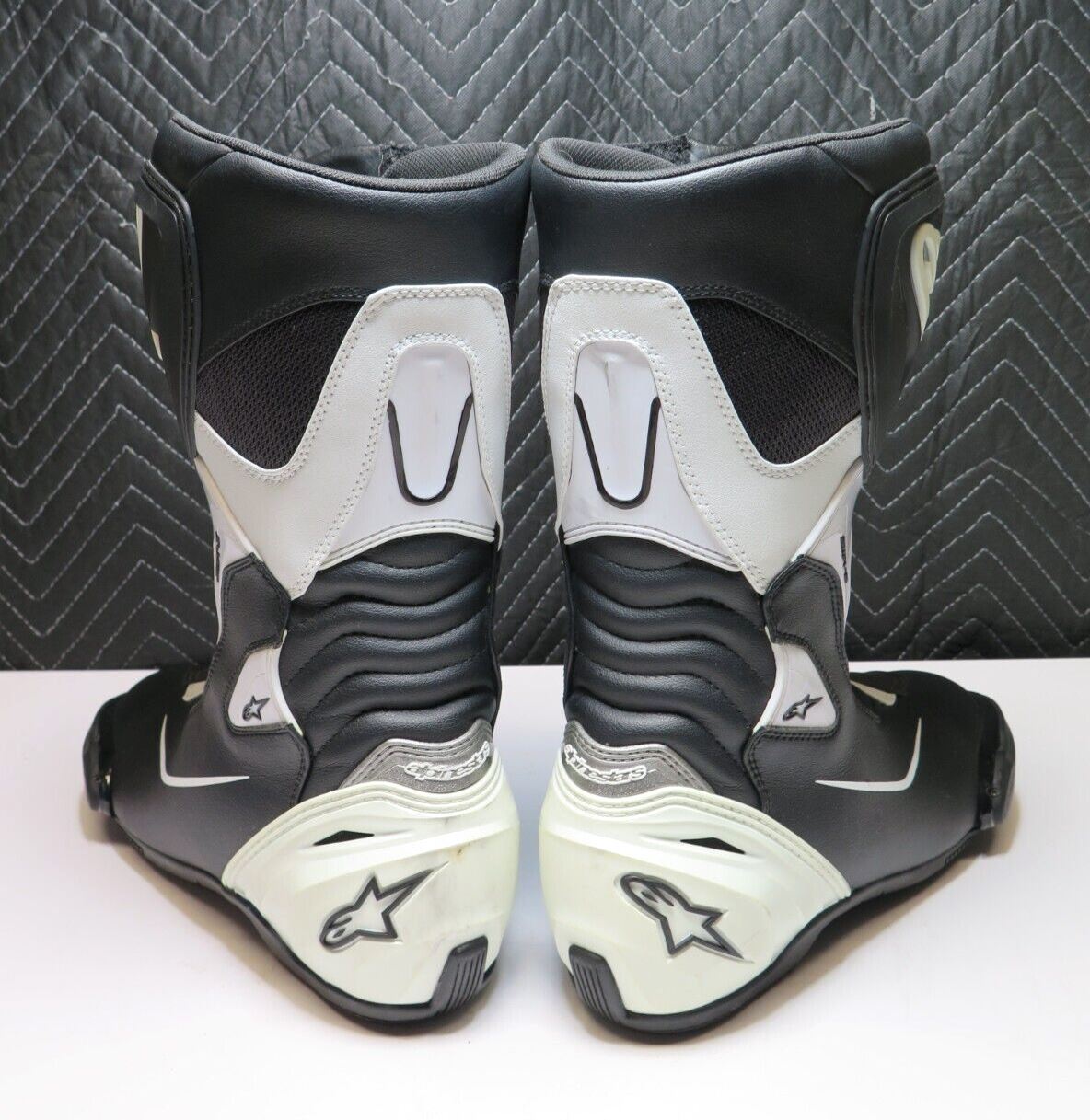 Alpinestars SMX S Men's Boots White/Black US Size 9.5 Euro 44 - Hardly worn