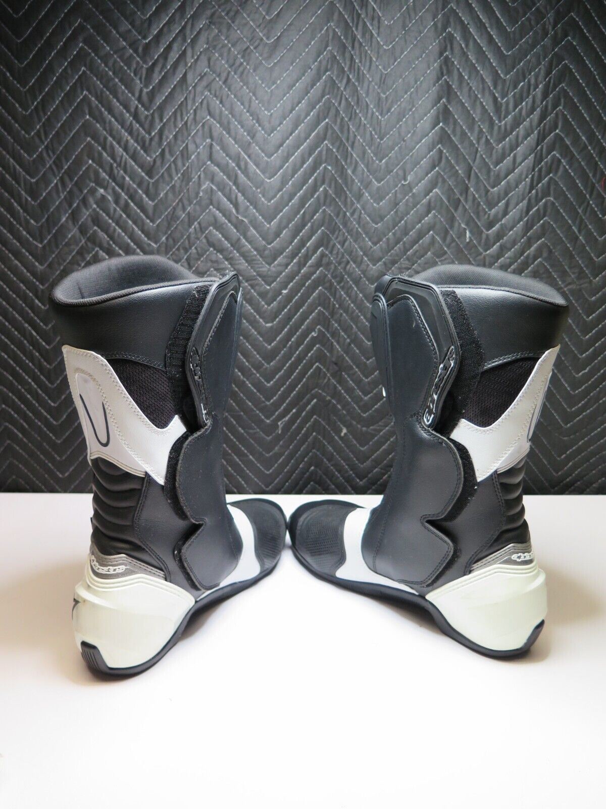 Alpinestars SMX S Men's Boots White/Black US Size 9.5 Euro 44 - Hardly worn