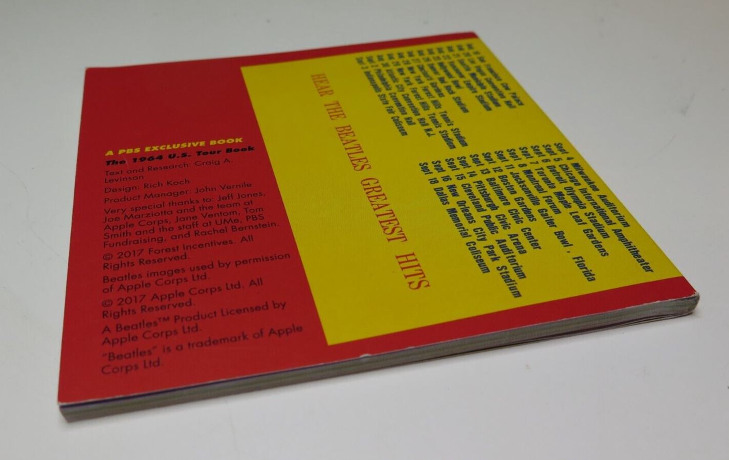 PBS Exclusive: The Beatles- The 1964 U.S. Tour Book, by Craig A. Levinson, ©2017