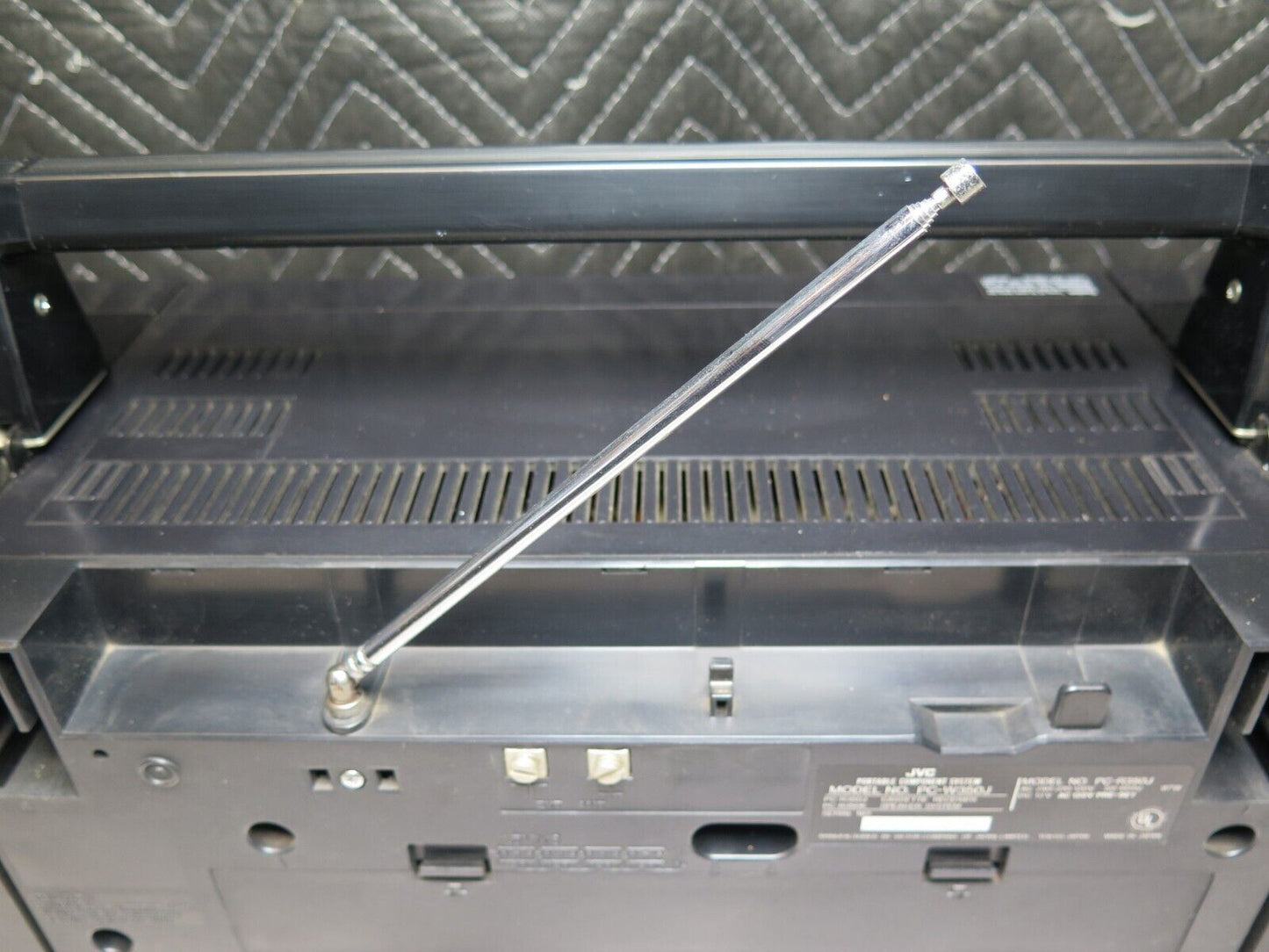 The Retro BoomBox JVC PC-W350 Vintage Ghetto Blaster W/ Working Tape Decks