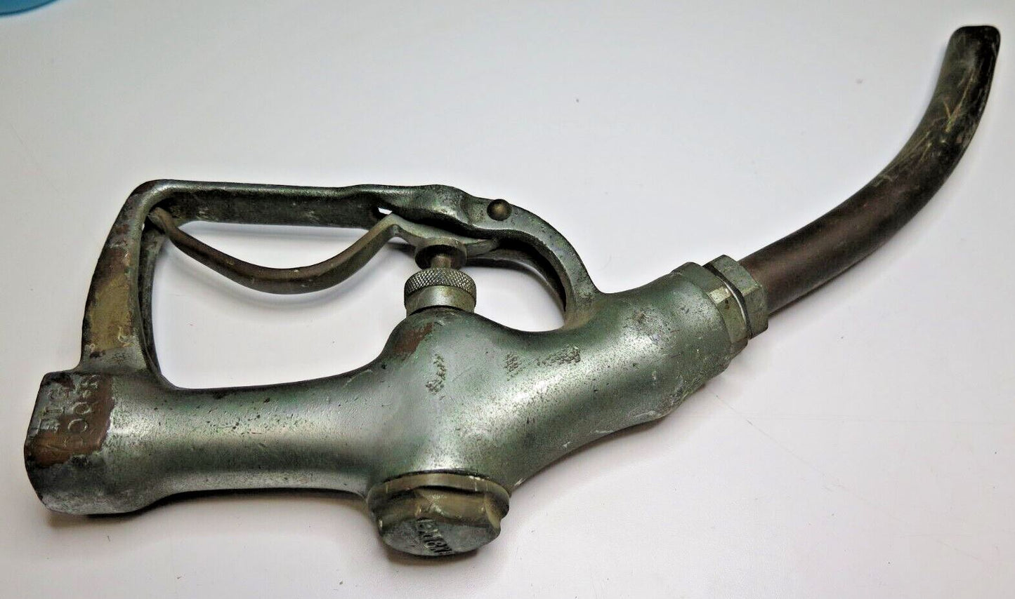 Vintage Buckeye Brass Gas Pump Nozzle Handle FIG 800-B