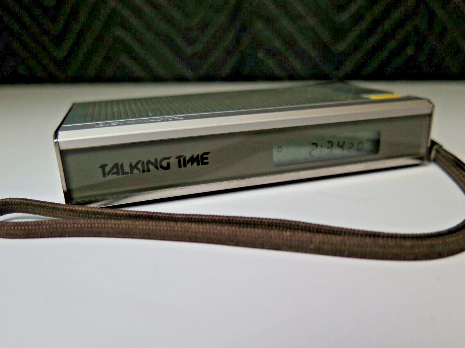 Vintage Sharp CT-660E Elsi Quartz Talking Clock, Alarm, Stop Watch 