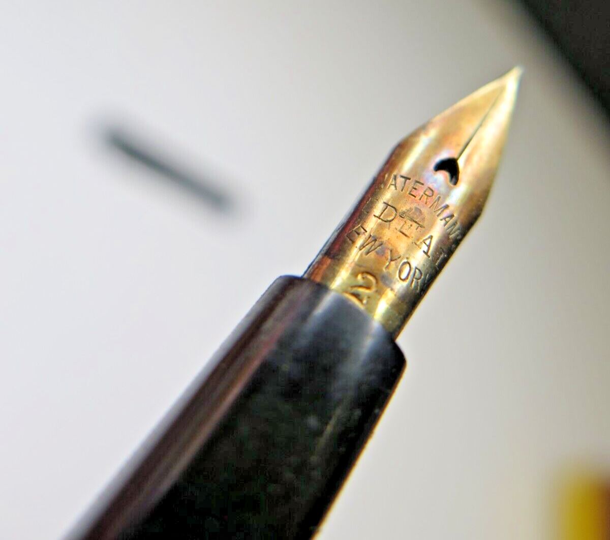 Waterman's 12 Safety Propelling Fountain Pen w/ #2 NIB