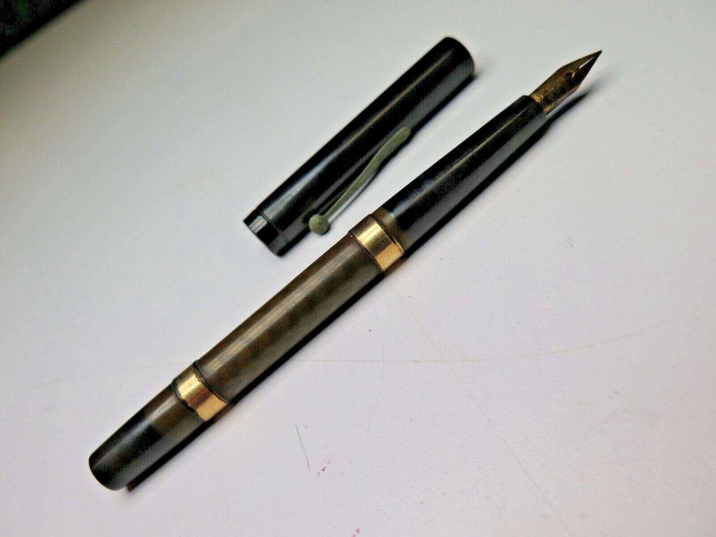 Waterman's 12 Safety Propelling Fountain Pen w/ #2 NIB