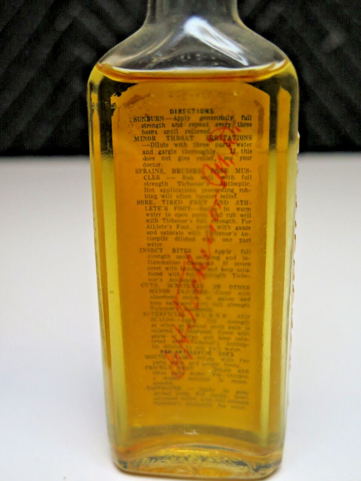 Vintage Dr. Tichenors Antiseptic Refrigerant Medicine Bottle w/ original box