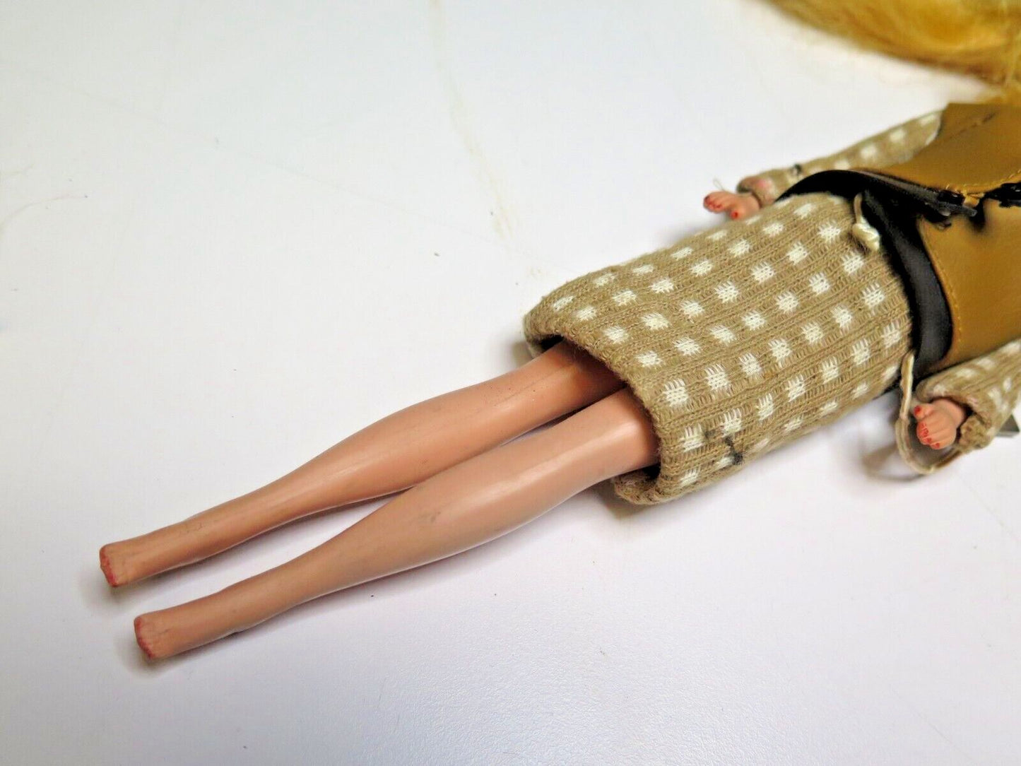 Vintage Blonde "TRESSY" Doll Growing Hair with Key w/ Dress Outfit, Vest